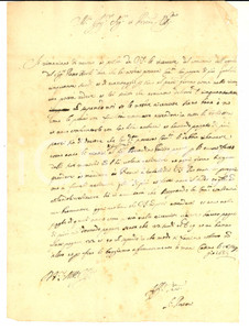 Documento originale, autentico 1663 POGGIO CATINO Francesco CAIOLI chiamato a restituire i viatici Manoscritto 1