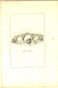 Stampa, bozzetto originale 1800 ca FRANCE Pont chinois  Stampa inc. TARDIEU l ainÃ© 21x30 cm pl. XIX 1