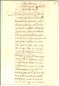 Documento originale, autentico 1808 CHIARAMONTE GULFI Donna Stellaria FERRERI e la tenuta della SCRUFA 12 pp. 1