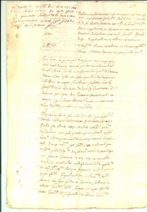 Documento originale, autentico 1622 PALERMO Atto restitutzione Carlo Mariano SAMMANIATI vs Giovanni GAETANO 1