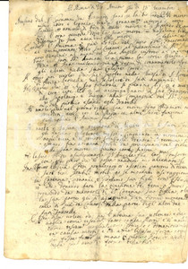 Documento originale, autentico 1741 BACIARDI PU Testamento di Stefano del fu Giovanni a favore dei figli 1