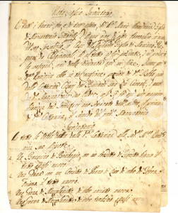 Documento originale, autentico 1800 ca ACQUANERA PU Inventario beni personali e dotali di Domenica TITTARELLI 1