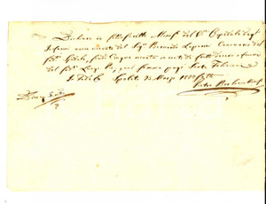 Documento originale, autentico 1820 SPOLETO Ricevuta Pietro BORBONI ospedale degli infermi per censo luogo pio 1