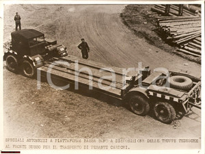 Fotografia d epoca originale 1942 WW2 FRONTE RUSSO  Automezzi speciali da trasporto  Truppe tedesche 1