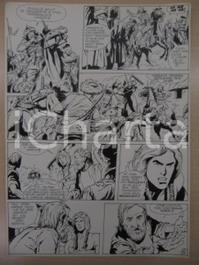 Opera d’arte autentica 1976 BD FANTASY FRANCE La saga de KABUR NÂ° 2 tav.6 Original BERNASCONI LUBE 1