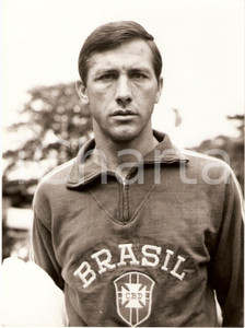 Fotografia d epoca originale 1962 BRASILE Calcio NAZIONALE Hilderaldo BELLINI difensore Foto 1 1