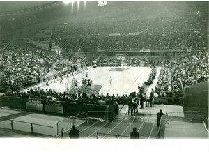 Fotografia d epoca originale 1978 MILANO Basket BILLY MILANO  SINUDYNE BOLOGNA Veduta campo 1