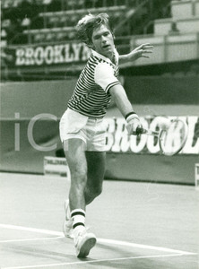 Fotografia d epoca originale 1980 ca TENNIS Peter FLEMING durante un match Fotografia 1