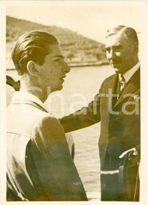 Fotografia d epoca originale 1939 DALMAZIA Re Pietro II di JUGOSLAVIA in gita per compleanno Fotografia 1