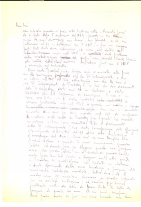 Autografo originale 1980 ca Silvio PAOLICCHI Lettera sui Gruppi Comunisti Rivoluzionari AUTOGRAFO 1