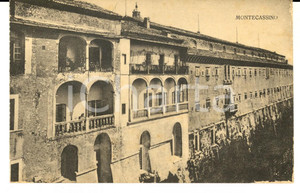 Cartolina originale da collezione 1915 ca ABBAZIA DI MONTECASSINO Veduta esterna Cartolina postale FP 1