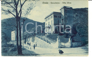 Cartolina originale da collezione 1920 ca OVADA AL GNOCCHETTO  Veduta di VILLA OLIVA Cartolina FP NV 1