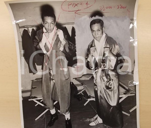 Fotografia d epoca originale 1962 SAN FRANCISCO USA BOXE Pugili Robert KNOX Ron NICHOLS Fotografia 28 x 36 1