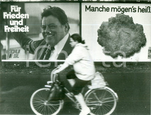 Fotografia d epoca originale 1980 MUNCHEN DE Propaganda politica per Franz Josef STRAUSS Fotografia 1