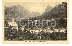 Cartolina originale da collezione 1942 LOGGIO CO Veduta con DRANO in VALSOLDA Cartolina FP VG 1