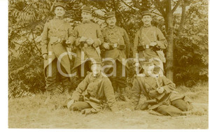 Fotografia d epoca originale 1908 FRANCIA Soldati 89Â° reggimento fanteria in tenuta di marcia Foto FP 1