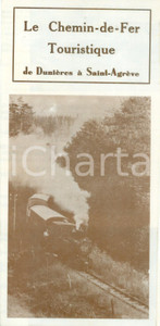 Materiale pubblicitario d’epoca 1970 ca FERROVIE FRANCESI Ferrova turistica da DUNIERES a SAINTAGREVE Opuscolo 1