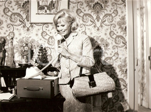 Fotografia d epoca originale 1964 LA DERIVE Jacqueline VANDAL at the phone Movie Paula DELSOL Foto di scena 1