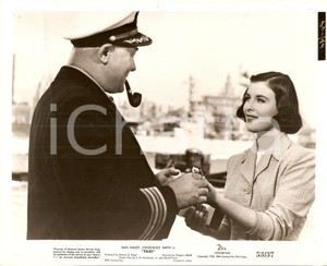 Fotografia d epoca originale 1953 TAXI Constance SMITH talks with a Navy Captain Foto di scena DANNEGGIATA 1