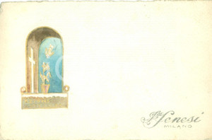 Stampa, bozzetto originale 1935 ca MILANO Azione Cattolica Italiana Bozzetto DISEGNATO A MANO medaglia 1 1