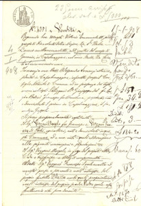Documento originale, autentico 1908 BRUGNOLO CR Angelo VEZZONI vende al cugino Francesco il campo RONCO 1