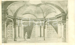 Cartolina originale da collezione 1935 ca CIMA GRAPPA TV Cripta Monumento Ossario Cartolina ILLUSTRATA FP NV 1