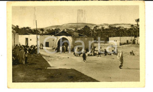 Cartolina originale da collezione 1931 DERNA LIBIA Veduta del BONDUK Cartolina postale ANIMATA FP VG 1
