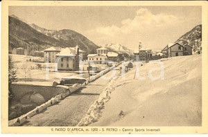 Cartolina originale da collezione 1938 SAN PIETRO IN APRICA BS Veduta del Centro Sports Invernali Cartolina FP 1