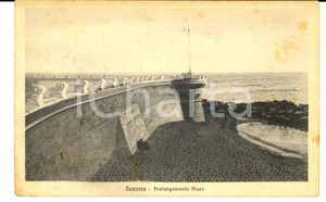Cartolina originale da collezione 1930 SAVONA Veduta del Prolungamento Mare Cartolina postale FP VG 1