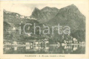 Cartolina originale da collezione 1948 VALSOLDA CO Panorama con SAN MAMETE e Castello Cartolina FP VG 1
