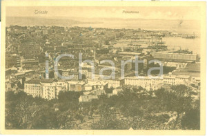 Cartolina originale da collezione 1927 TRIESTE Veduta panoramica con il porto Cartolina FP VG 1