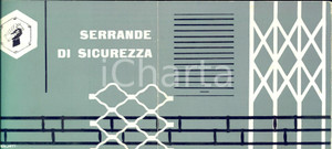 Materiale pubblicitario d’epoca 1950 ca FIRENZE Ditta MONTANI di Franco MEDAGLIA Serrande di sicurezza Libretto 1