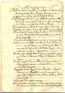 Documento originale, autentico 1782 STRONA/ RASTIGLIONE Giuseppe VERDA vende bosco PRADNE  al fratello 1