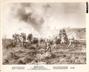 Fotografia d epoca originale 1961 MARINES LET S GO Marines captured japanese soldier  Movie Raoul WALSH Foto 1