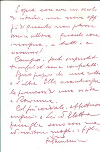 Autografo originale 1976 MASSONERIA RAVENNA Giordano GAMBERINI promette recensione Autografo 1