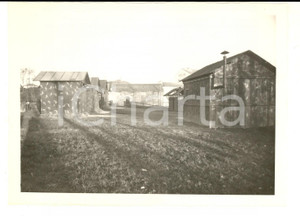 Fotografia d epoca originale 1944 RSI PAVIA TICINELLO Postazione contraerea  Le baracche Foto 18x13 1