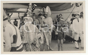 Fotografia d epoca originale 1937 PANAMA Il passaggio della linea 2REAL PHOTO cm 13,5 x 8,5 1