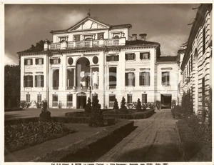 Fotografia d epoca originale 1957 LA LOGGIA Facciata di Villa Carpeneto Foto artistica ALINARI 25x20 cm 1