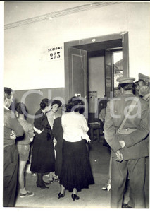 1955 CATANIA Elezioni regionali - Code in attesa alle urne *Foto reportage 13x18