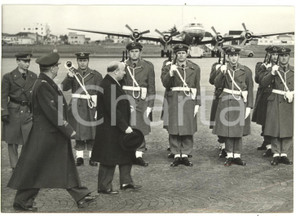1955 ROMA Mario SCELBA passa in rassegna rivista militare *Foto 18x13 cm