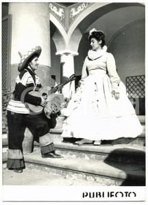 1957 CAPRI - CARNEVALE Abitanti in costume da messicano e damigella *Foto 13x18