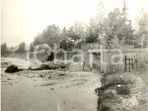 Fotografia d epoca originale 1966 VARZI PV Crollo ponte sul torrente STAFFORA dopo alluvione Fotografia 1