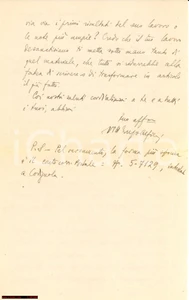 Autografo originale 1938 MILANO Vittorio Enzo ALFIERI cerca aiutare LAZZERI  Autografo 1