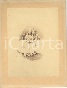 Fotografia d epoca originale 1900 ca MILANO Ritratto giovani sorelle in intimità  Foto DEBOCHE & HEILAND 1