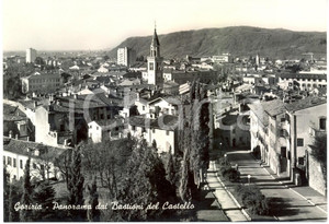 Cartolina originale da collezione 1962 GORIZIA Panorama dei BASTIONI dal castello Cartolina FG VG 1