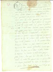 Documento originale, autentico 1801 VILLERSLAMONTAGNE Sindaco FranÃ§ois Louis WILLEMIN affitta terra comunale 1