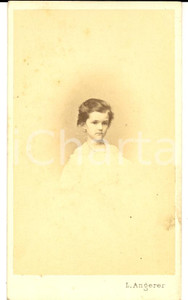 Fotografia d epoca originale 1860 WIEN Portrait of child Anne JANKOVICS VON DARUVAR Photo ANGERER 1