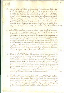 Documento originale, autentico 1732 CAGLIARI Spese di donna Maria Grazia MANCA per cappellania RIPOLL 1