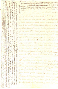 Documento originale, autentico 1751 VALENCIA Don Esteban PELEGRI  a don Pedro RIPOLL Y MANCA sulla cappellania 1