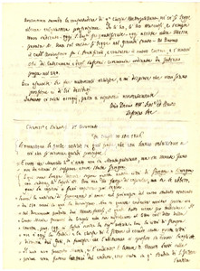 Autografo originale 1859 FERMO Zeffirino RE equivoco su Badia di SAN VITTORE a CINGOLI Autografo 1